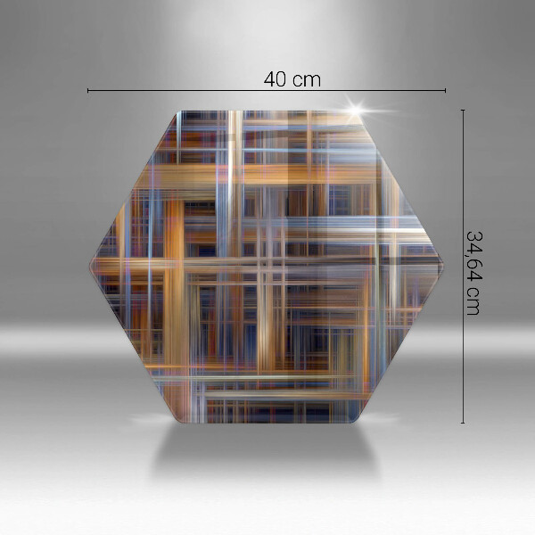 Kuchynská doska veľká zo skla Abstraktné farebné čiary