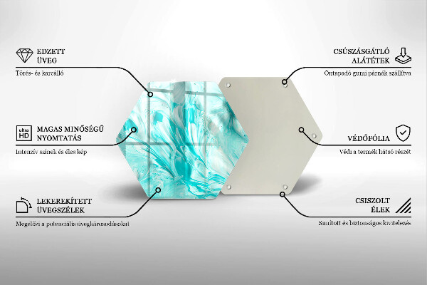 Kuchynská doska veľká zo skla Abstrakcia farby