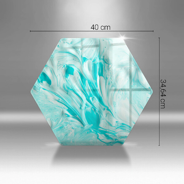 Kuchynská doska veľká zo skla Abstrakcia farby