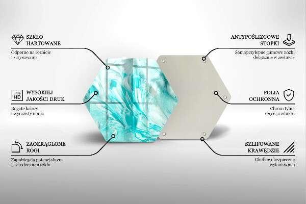 Kuchynská doska veľká zo skla Abstrakcia farby
