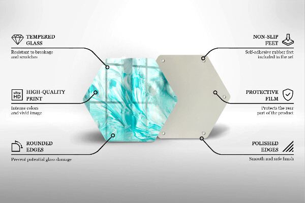 Kuchynská doska veľká zo skla Abstrakcia farby