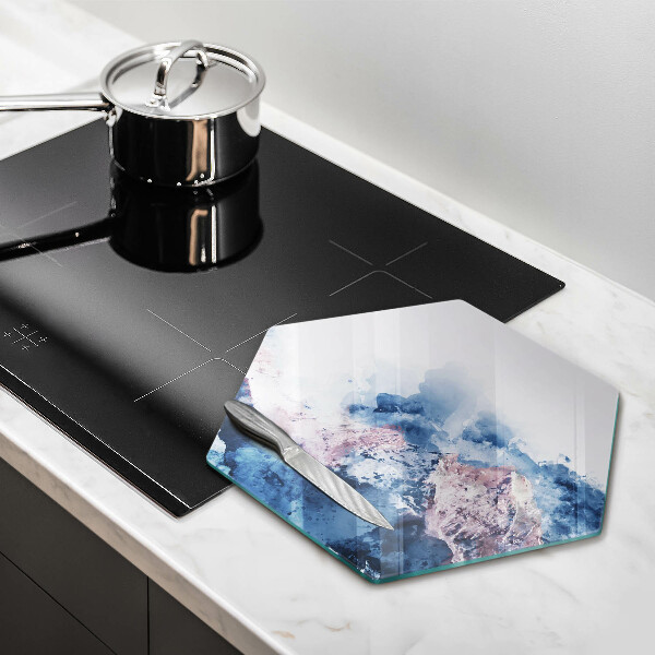 Kuchynská doska zo skla Abstraktné maľované hory