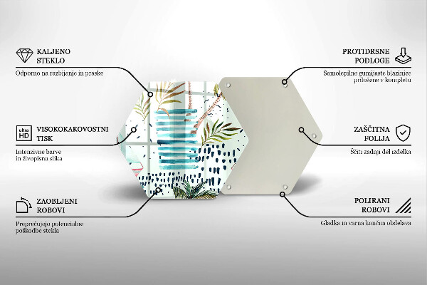 Kuchynská doska zo skla Dovolenkové ilustrácie