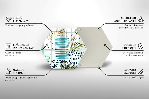 Kuchynská doska zo skla Dovolenkové ilustrácie