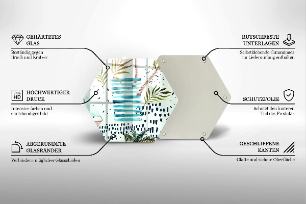 Kuchynská doska zo skla Dovolenkové ilustrácie