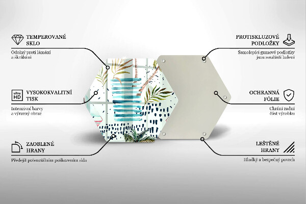 Kuchynská doska zo skla Dovolenkové ilustrácie