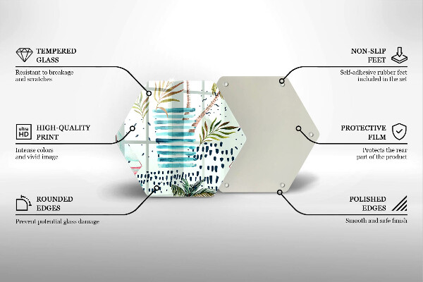 Kuchynská doska zo skla Dovolenkové ilustrácie