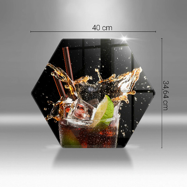 Kuchynská doska veľká zo skla Pite s ľadom