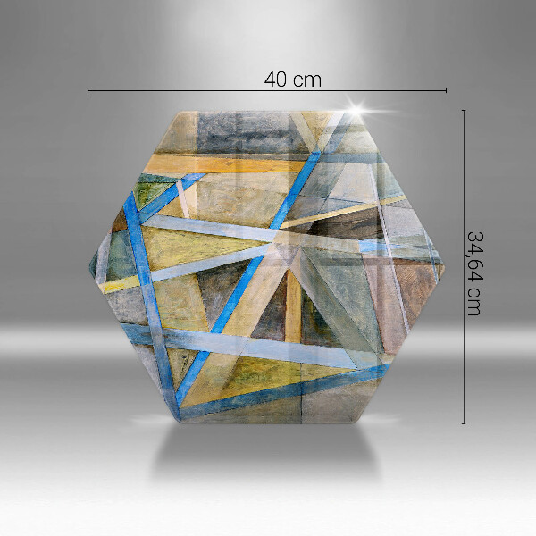 Kuchynská doska veľká zo skla Maľované čiary abstrakcie