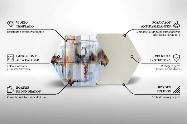 Kuchynská doska veľká zo skla Abstrakcia farby
