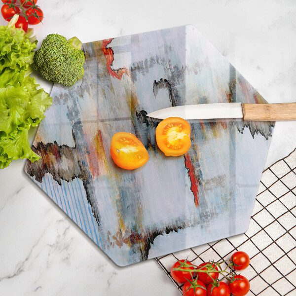 Kuchynská doska veľká zo skla Abstrakcia farby