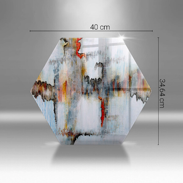 Kuchynská doska veľká zo skla Abstrakcia farby