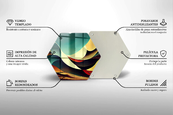 Kuchynská doska zo skla Tvarová abstrakcia