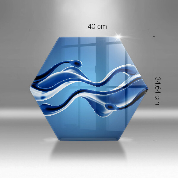 Kuchynská doska veľká zo skla Abstrakcia tekutín