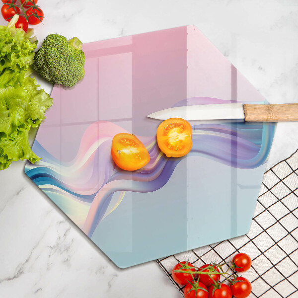 Kuchynská doska veľká zo skla Pastelová abstrakcia