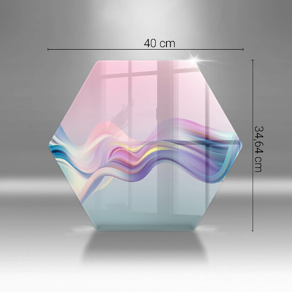 Kuchynská doska veľká zo skla Pastelová abstrakcia