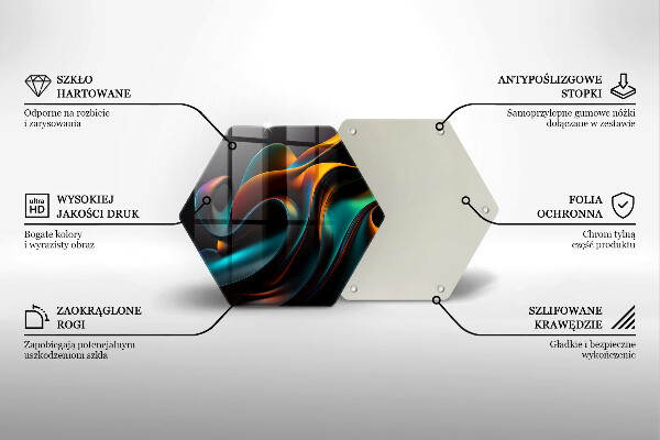 Kuchynská doska zo skla Farebná abstrakcia