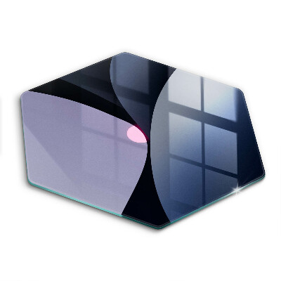 Kuchynská doska veľká zo skla Abstraktné tvary