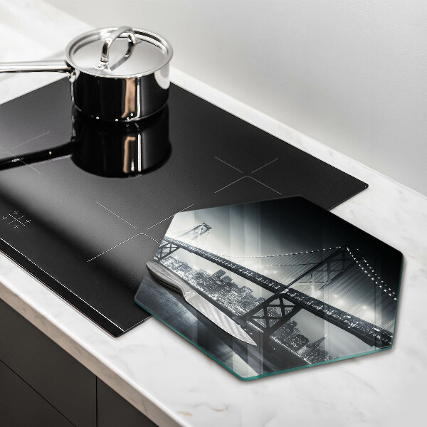 Kuchynská doska veľká zo skla Most Benjamina Franklina