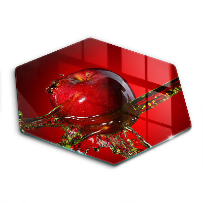 Kuchynská doska veľká zo skla Jablkové ovocie vo vode