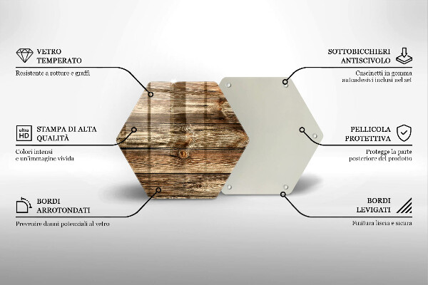Kuchynská doska veľká zo skla Textúra drevenej dosky