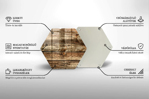 Kuchynská doska veľká zo skla Textúra drevenej dosky