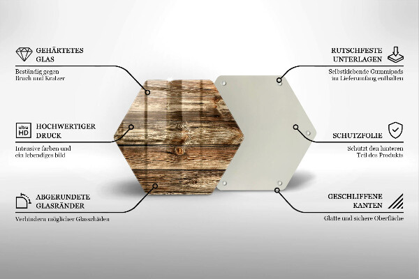 Kuchynská doska veľká zo skla Textúra drevenej dosky