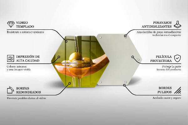 Kuchynská doska veľká zo skla Olivový olej a olivy