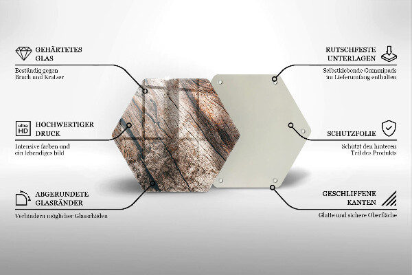 Kuchynská doska zo skla Drevená konštrukcia