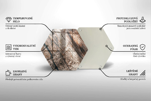 Kuchynská doska zo skla Drevená konštrukcia