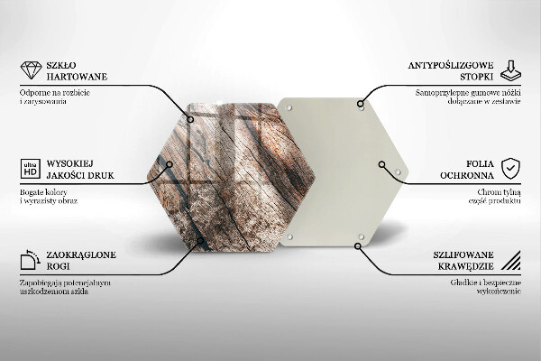 Kuchynská doska zo skla Drevená konštrukcia