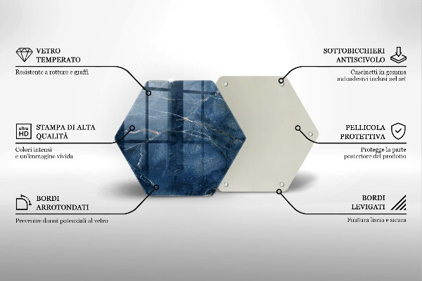 Kuchynská doska zo skla Textúra mramorového kameňa