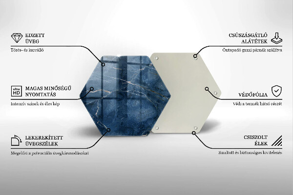 Kuchynská doska zo skla Textúra mramorového kameňa