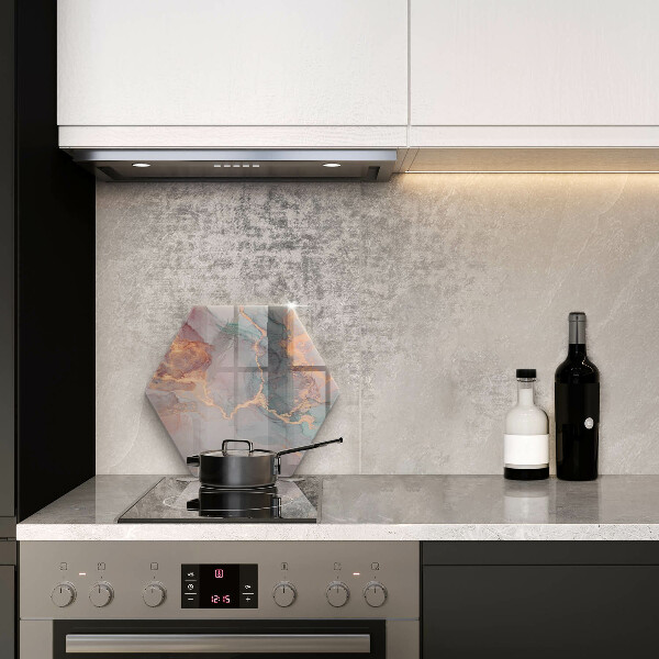 Kuchynská doska zo skla Mramor so zlatom