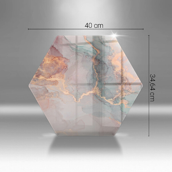 Kuchynská doska zo skla Mramor so zlatom