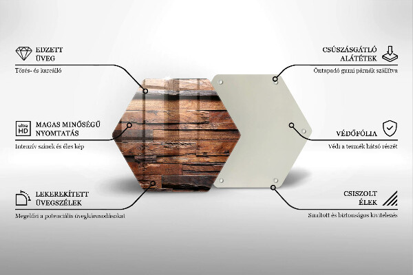 Kuchynská doska veľká zo skla Dekoratívne drevené dosky