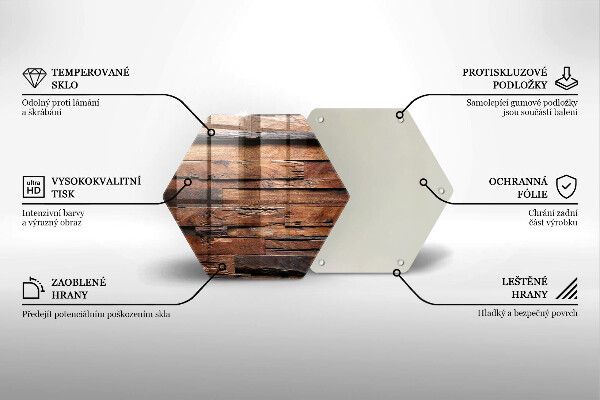 Kuchynská doska veľká zo skla Dekoratívne drevené dosky