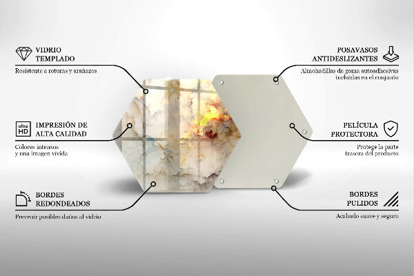Kuchynská doska zo skla Textúra mramoru so zlatom