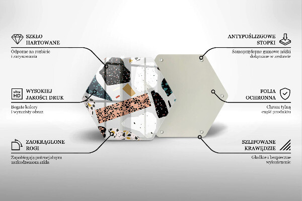 Kuchynská doska zo skla Kamenina