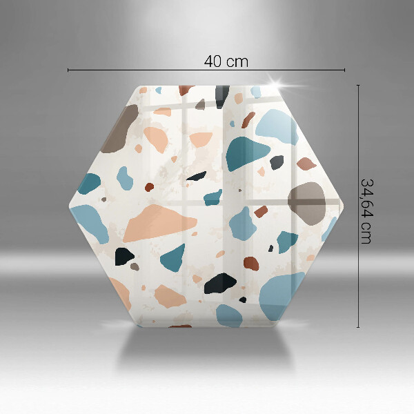 Kuchynská doska veľká zo skla Dekoratívna kamenina