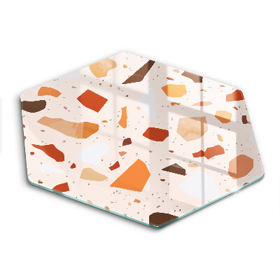 Kuchynská doska veľká zo skla Dekoratívna kamenina