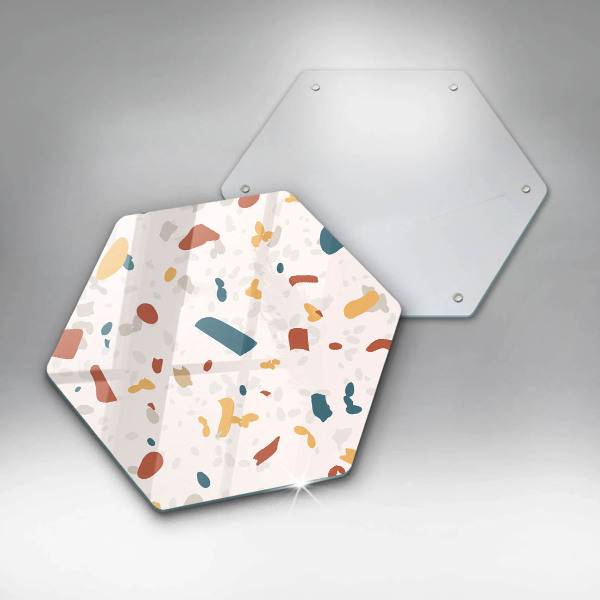 Kuchynská doska veľká zo skla Dekoratívna kamenina