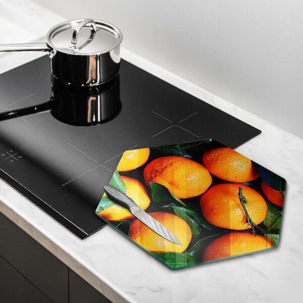 Kuchynská doska veľká zo skla Pomarančové ovocie