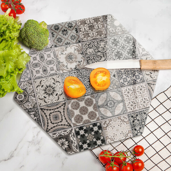 Kuchynská doska veľká zo skla Dekoratívne dlaždice