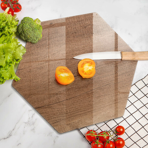 Kuchynská doska veľká zo skla Textúra dreva