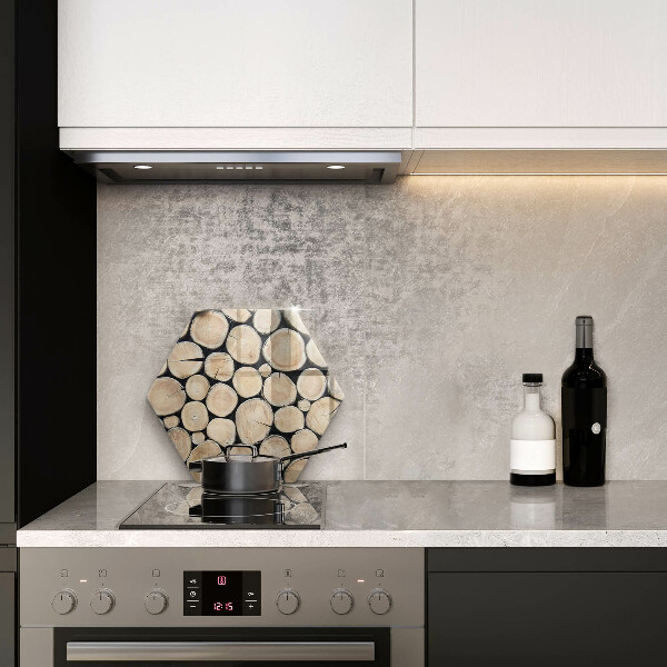 Kuchynská doska veľká zo skla Drevené kmene stromov