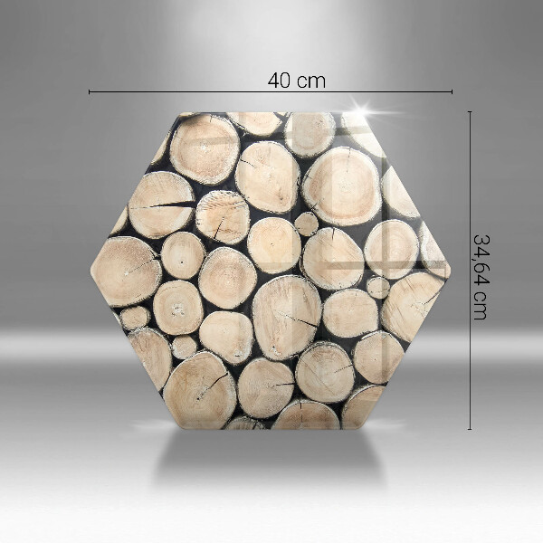 Kuchynská doska veľká zo skla Drevené kmene stromov