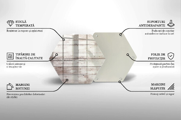 Kuchynská doska veľká zo skla Staré drevené dosky