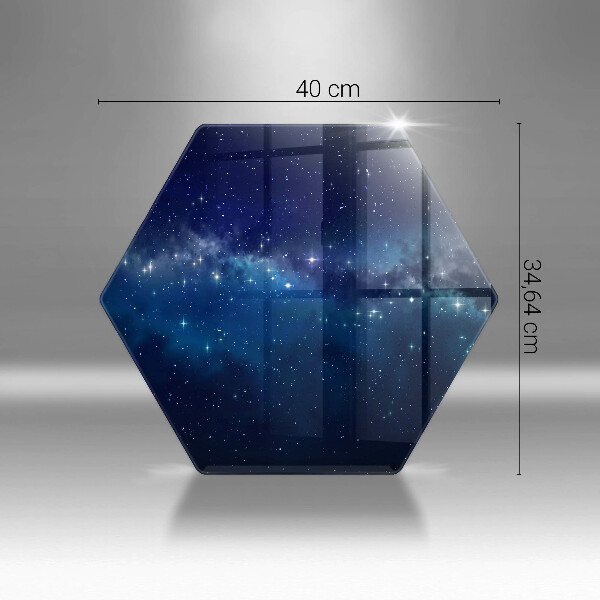 Kuchynská doska veľká zo skla Vesmír a hviezdy