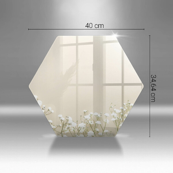 Kuchynská doska zo skla Sadrové boho kvety